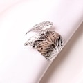 Miniatyrbillede 1 af 3: Servietringe juledekoration Thanksgiving helligdage juledek 12pcs / Silver 12 pcs / silver