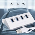 Miniatyrbild 5 av 5: 4-Port USB-hubb med flera gränssnitt OTG-hubbadapter för telefon surfplatta stationär dator