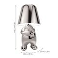 Miniatyrbillede 2 af 3: Lille Gylden Mand LED Bordlampe Berøringsstyret Dæmpbar Lampe Bar Natlys Silver