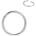 Miniatyrbillede 5 af 6: #Sæt med 5 næseringe i rustfrit stål 1,0 mm*6 mm 5 farver Cool huller#