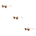 Miniatyrbilde 4 av 5: 1/2/3/5 Hjerteformet Gull Metallramme og Tac Linse for Stilig Leopard Tea[GKS] Leopard tea 3Set