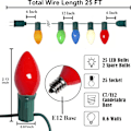Miniatyrbillede 2 af 5: Pallerina C7 LED Julelys 7,6 m Flerfarvet Julelyskæde Ceramic Multicolor