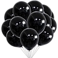 Miniatyrbillede 3 af 5: 10 tommer sorte festballoner 100 pak