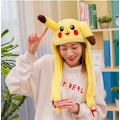 Miniatyrbillede 2 af 8: Sjov plys Pikachu hat, ører der bevæger sig og hopper, Cosplay kostumer