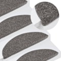 Pikkukuva 1 / 8: vidaXL Portaiden askelmat itseliimaavat 15 kpl 56x17x3 cm harmaa Grey gray
