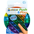 Miniatyrbild 6 av 6: Play silikon fidgetleksak ca 12 cm rund, pop it anti-stress fingerleksak, bubbla tryck leksak för stressreducering, skicklighetsspel för barn och vuxna