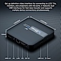 Miniatyrbillede 6 af 7: Smart Android TV Box Android 10.0 16GB 2.4&5G WIFI 4K Media Player TV-boks