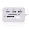 Miniatyrbillede 5 af 5: USB 2.0 Hukommelseskortlæser + USB Hub (Høj Hastighed)