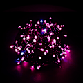 Miniatyrbilde 1 av 5: (Rosa), 20M 200 LED Lyslenke med To Farger på Grønn Kabel med 8 Arbeidsmoduser, Perfekt for Innendørs og Utendørs til Jul B