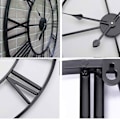 Miniatyrbillede 4 af 5: 40 cm Analog Væg Ur (Antik Guld) Sort Retro Metal Ur Lydløs