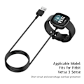 Pikkukuva 4 / 5: 2 kpl 5V Älykellon Laturi Langaton Lataustelakka Tiedonsiirto Latauskaapeli Fitbit Versa 3 Sense -kelloille