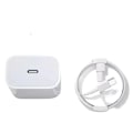 Miniatyrbillede 1 af 4: Oplader Iphone, Hurtig Apple Oplader Iphone Pakke Usb C Væglader Hurtig Iphone Oplader 1 meter Type-c Usb C Til Lightning Kabler Til Iphone 14
