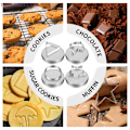 Miniatyrbillede 4 af 7: Koreanske Sukkerkonfekt-Fremstillingsværktøjer Rustfrit Stål Kageudstikkere Biscuitforme Sukkerspil Sæt Paraply Trekant Stjerne