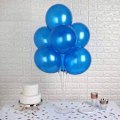 Miniatyrbillede 3 af 5: Blå balloner, 100 stk. blå latex heliumballoner til bryllup, drengs 1-års fødselsdag, babyshower, dåb, konfirmation, festdekoration, blå