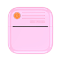Miniatyrbillede 1 af 4: Bærbar Mini Printer Termisk Blækfri Lomme Student Mini Fejl Etiketprinter pink
