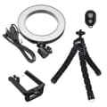 Miniatyrbillede 2 af 6: Selfie lampe/Ring light (26 cm) med fleksibel stander