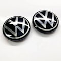 Pikkukuva 2 / 2: 4 kpl - Volkswagen VW Keskikupit / Pyörän Navan Merkit - Auto Hopea 65 mm 【GKS】