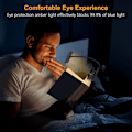 Miniatyrbilde 4 av 7: Gritin 19 LED Boklampe, Oppladbar Clip-on Leselampe, Øyebeskyttelse, Trinnløs Dimming, 360° Fleksibel Hals