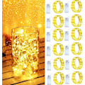 Miniatyrbillede 1 af 5: 12x Fe-lyskæder, 3M 30LED Mikro Fe-lyskæder, Vandtæt Kobbertråd, Jule Halloween Indendørs/Udendørs Dekoration DIY (Varm Hvid)
