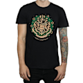 Miniatyrbillede 3 af 5: Harry Potter Jul T-shirt i Bomuld med Krans 3XL Sort Black 3XL