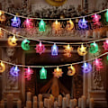 Pikkukuva 5 / 7: LED Ramadan -valosarja (20 LED) - 3m tähti- ja kuukoristeet kotiin ja F 5 color types