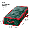 Miniatyrbilde 5 av 5: Oppbevaringspose for julegavepapir green