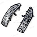 Miniatyrbilde 4 av 5: Sidespeil Blinklys for Subaru Forester Outback Legacy Tribeca LED Sidespeil Repeater Lys Left