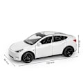 Miniatyrbilde 1 av 5: 1/32 Tesla Model Y SUV Lekebilmodell, Støpt Metall Legering Lyd & Lys Trekk Tilbake 1:32 Samling Gave, For Gutt Barn Tesla Model Y