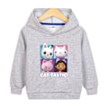 Miniatyrbilde 4 av 6: Hettegensere Gabby's Dollhouse Pullover Jakke Kåpe Gave Rose Rose Rose 90cm