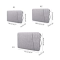 Miniatyrbild 5 av 9: Vattentät laptopväska 13,3 14 15 15,6 tum för iPad för Macbook Air Pro Laptopväska Datorportfölj Space Gray Space grey 14.1 to 15.4 inches