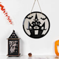 Pikkukuva 1 / 5: Halloween-koristeet Ovi, Hyvää Halloweenia Riippuva Ovi