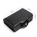 Miniatyrbilde 9 av 11: Kortholder Anti-Tyveri med Signalblokkering RFID - Lær 5 Farger Blå Red Red PU Leather 12 cards