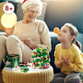 Miniatyrbilde 3 av 3: Adventskalender 2024 Juletre Byggesett Leke, 1066 Deler Jul Nedtelling Kalender, 24 Dager Byggklosser