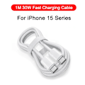 Pikkukuva 1 / 5: PD 30W Apple-pikalaturi iPhone 15 11 12 13 14 Pro Max XR X XS Max 8 Plus -puhelimille, pikalatauskaapeli, pikalataustarvikkeet