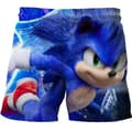 Gutter 3D Sonic the Hedgehog Badedrakt Barn Badeshorts Sommer Shorts DD D 140cm