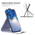 Miniatyrbild 2 av 5: Vertikalt Vändbart Stötsäkert Skal för Iphone 15 PU Läder Präglat Telefonfodral Purple