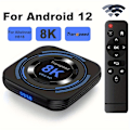 Miniatyrbilde 2 av 7: Transpeed för Android 12 TV BOX EU-kontakt Allwinner H618 Dubbel Wifi 2GB+16GB,4GB+32GB,4GB+64GB Quad Core Cortex A53 Stöd 8K 4K BT Röst Media Player