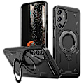 Miniatyrbillede 1 af 5: Mobiltelefoncover til Samsung Galaxy A16 4G/5G, kompatibelt med MagSafe militær beskyttelse PC+TPU stativ - WELLNG Style C