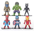 6-pack Marvel Avengers Hjältar Figurer 7-8 CM