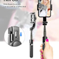 Miniatyrbillede 5 af 5: Håndholdt Gimbal Stabilisator Mobiltelefon Selfie Stick Holder Justerbart Selfie Stativ til Iphone/android L08 black