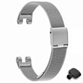 Miniatyrbillede 1 af 3: Til Garmin Lily Metal Urrem Milanese Mesh Udskiftningsrem med Værktøj Multicolor Multicolor Style C
