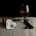 Miniatyrbillede 4 af 5: Cigarer, vanddråbeformet rustfrit stål cigarskærer Super dobbeltkantede klinge Guillotinesaks til de fleste størrelser cigarer
