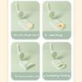 Miniatyrbillede 4 af 5: Manuel dejpress DIY dumplingmaskine, 2-i-1 dumplingform, til køkkenhjælper ved fremstilling af dumplings ravioli (grøn)