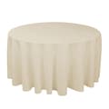 Rund bordsduk i polyester, maskintvättbar - Champagne 240cm