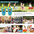 Miniatyrbild 4 av 5: 2-pack Walkie Talkies för barn 3 4 5 6 7 år, pojkar och flickor