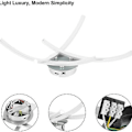 Miniatyrbilde 4 av 7: LED taklampe, moderne design buet taklampe med 3