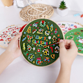 Miniatyrbilde 1 av 2: 24 Dagers Advents Håndbroderisett, Korssting-entusiaster, Dette settet inneholder alt du trenger for å lage en vakker adventskalender med en unik A