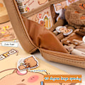 Miniatyrbillede 2 af 8: Kawaii Capybara Penalhus Kosmetiktaske Kontorartikler one size