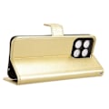 Miniatyrbillede 3 af 5: Til Honor 200 Smart 5G/ Play 60 Plus 5G Støtte Etui Læder Wallet Telefon Etui Crazy Horse Tekstur Gold
