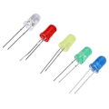 Miniatyrbilde 3 av 5: 100 stk. LED-lysdiode 3mm/5mm Forskjellige farger Ikke-giftig Energibesparende diodesett for DIY-dekorasjon (5mm)
